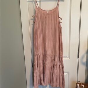 Free People Pink Sleeveless Dress